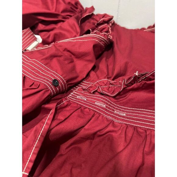 Sofie The Label Dress Women L Mini Kora Wrap Western Country Peasant Festival - Picture 6 of 16